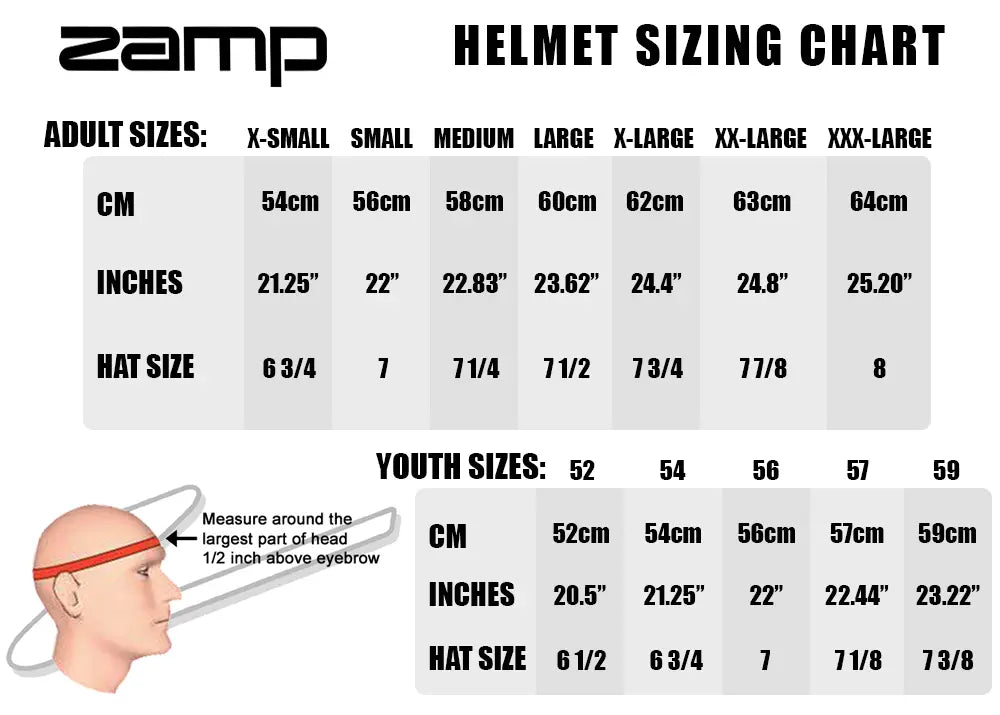 ZAMP Racing Helmet RZ-63S Snell SA-2025