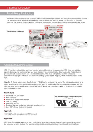 Blazecut T100ES Fire Suppression Alarm System - T Series - Augusta Motorsports Racing Fire Systems