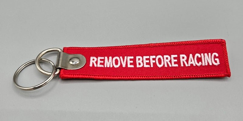 Remove Before Racing - Extinguisher, Safety Tag, Key Chain