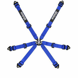 Lifeline Racing Harness 6 Point 2" Cam- Lock Blue 300-000-002 - Augusta Motorsports Racing Fire Systems