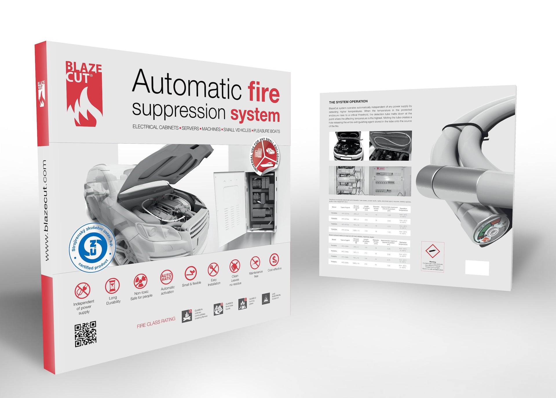 Blazecut Automatic Fire Suppression Systems | Tube Fire Systems