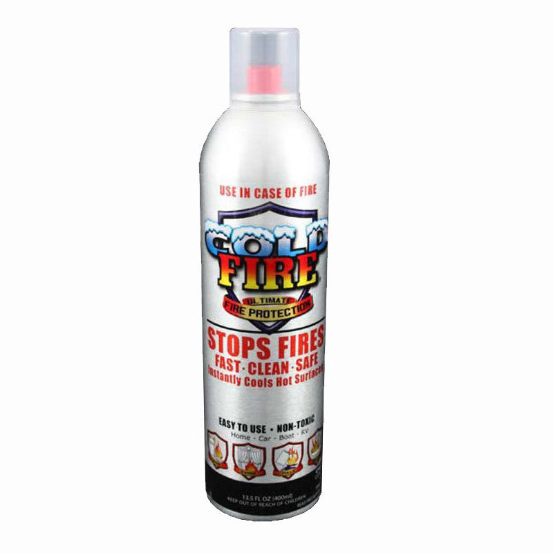 Cold Fire Firefreeze Extinguishers and Fire Block Fire Retardant Spray