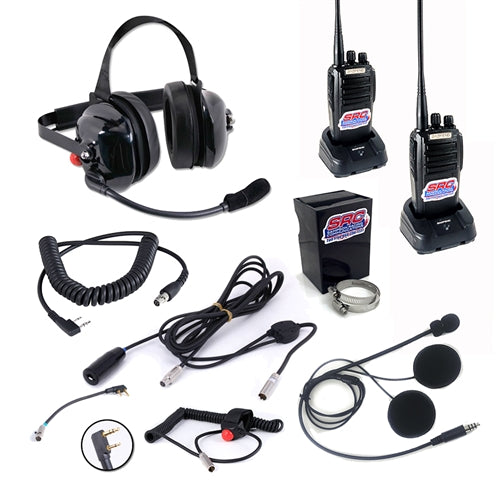 SRC Racing Radios Expert 2 5-watt analog radio system for circle and road course racing, featuring durable design and easy controls.