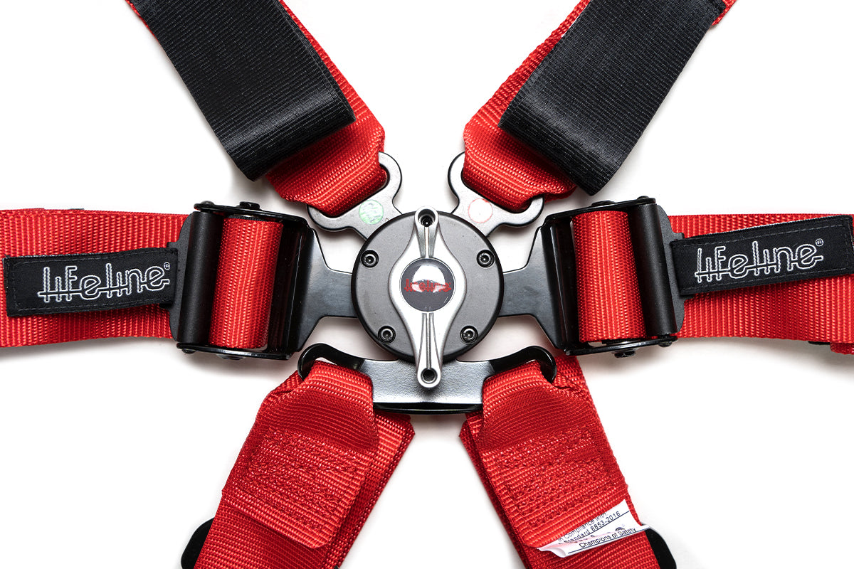 Lifeline Racing Harness 6 Point 2" Cam- Lock