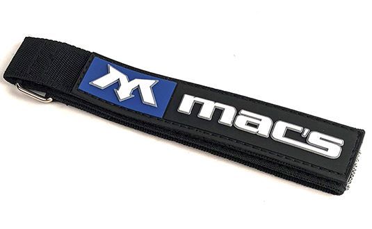 MAC's 2" x 8' Pro Rachet Strap Kit with axle straps and hook ends for towing and securing loads.