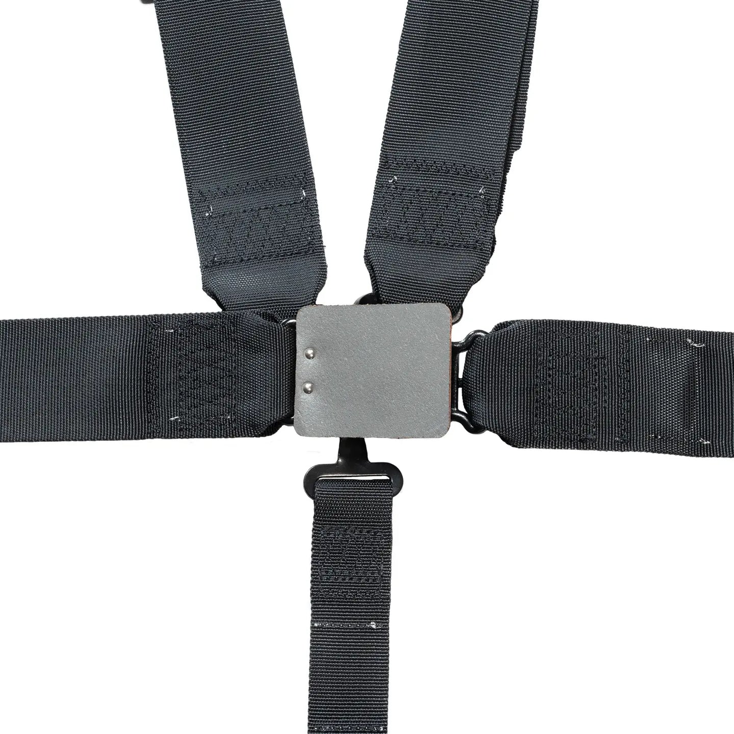 ZAMP UTV off-road racing seat harness with 5-point pull-up design, SFI 3/2 certification, black straps and quick-release buckle