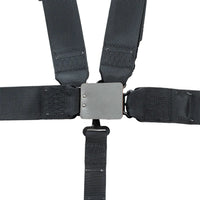 ZAMP UTV off-road racing seat harness with 5-point pull-up design, SFI 3/2 certification, black straps and quick-release buckle