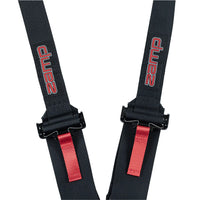 ZAMP UTV off-road race 5-point pull-down seat harness with SFI 3/2 rating, featuring durable straps and hardware for racing safety.