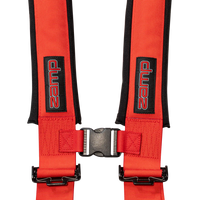 UTV Racing 4-Point Seat Harness - Red Pull Down | ZAMP