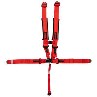 UTV Racing 5-Point Seat Harness - Red Pull Down | ZAMP