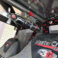 TMR Custom USA rapid release fire extinguisher mount for portable handheld fire extinguishers, auto and shop use, in black metal finish