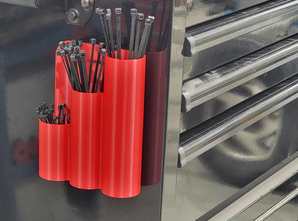 Magnetic Tool Box Zip Tie Holder