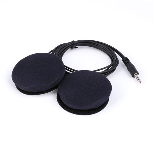 SRC Racing Radios helmet speaker kit for mobile electronics, showing compact in-ear speakers designed for racing helmets.