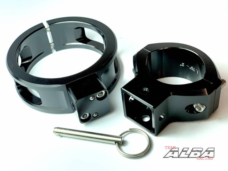 Billet Quick Release Fire Extinguisher Roll Bar Mount - Alba Racing - Augusta Motorsports Racing Safety Supplies