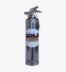 Cold Fire 1 Liter Stainless Steel Fire Extinguisher - Augusta Motorsports Racing Safety Supplies