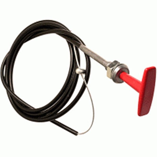Lifeline T Handle Fire System Pull Cable 12' - Red - Augusta Motorsports Racing Safety Supplies