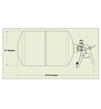 Lifeline Zero 2020 5lb FIA Fire Suppression System - ABF Foam - Augusta Motorsports Racing Safety Supplies