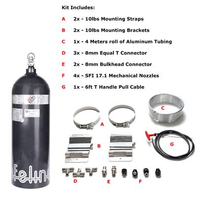 Lifeline Zero 360 SFI 10lb Racing Fire System - Aluminum Tubing - Zero FK - Augusta Motorsports Racing Safety Supplies