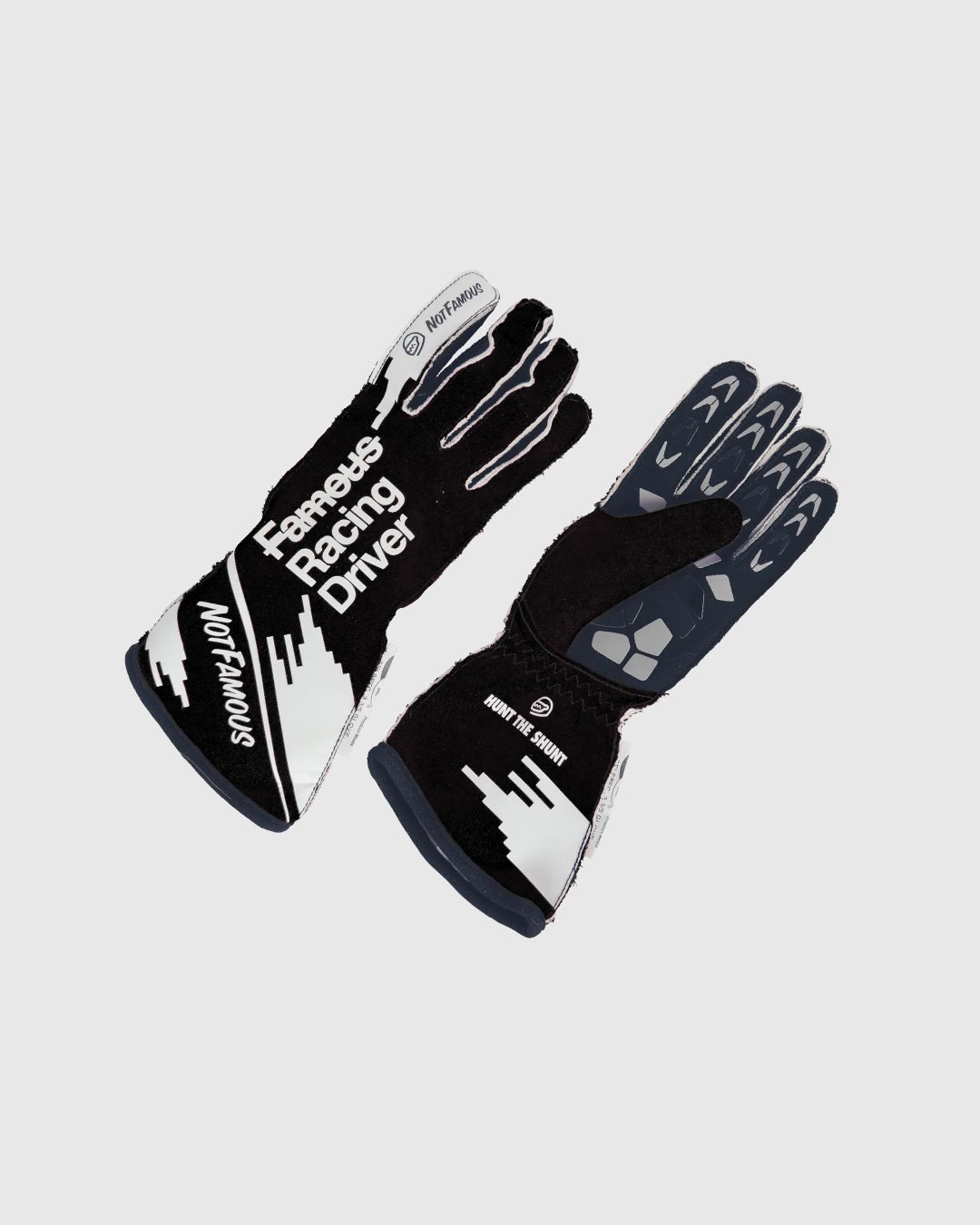 Not Famous Racing Driver Gloves - Black