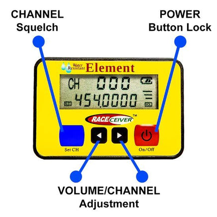 RaceCeiver Element w/ Rookie Earpiece - Augusta Motorsports Racing Fire Systems