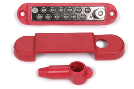 Racing Electrical Buss Bar Junction Block - Red - Augusta Motorsports Racing Safety Supplies