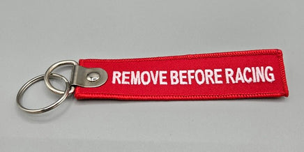 Remove Before Racing - Extinguisher, Safety Tag, Key Chain - Augusta Motorsports Racing Safety Supplies