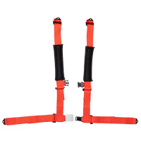 UTV Racing 4 - Point Seat Harness - Red Pull Down | ZAMP - Augusta Motorsports Racing Safety Supplies