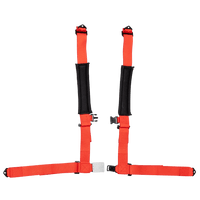 UTV Racing 4 - Point Seat Harness - Red Pull Down | ZAMP - Augusta Motorsports Racing Safety Supplies