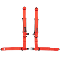 UTV Racing 4 - Point Seat Harness - Red Pull Down | ZAMP - Augusta Motorsports Racing Safety Supplies