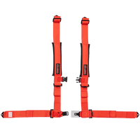 UTV Racing 4 - Point Seat Harness - Red Pull Down | ZAMP - Augusta Motorsports Racing Safety Supplies