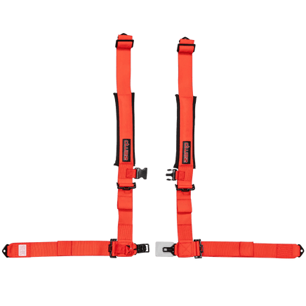 UTV Racing 4 - Point Seat Harness - Red Pull Down | ZAMP - Augusta Motorsports Racing Safety Supplies
