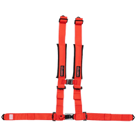 UTV Racing 4 - Point Seat Harness - Red Pull Down | ZAMP - Augusta Motorsports Racing Safety Supplies