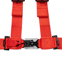UTV Racing 4 - Point Seat Harness - Red Pull Down | ZAMP - Augusta Motorsports Racing Safety Supplies