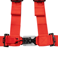 UTV Racing 4 - Point Seat Harness - Red Pull Down | ZAMP - Augusta Motorsports Racing Safety Supplies