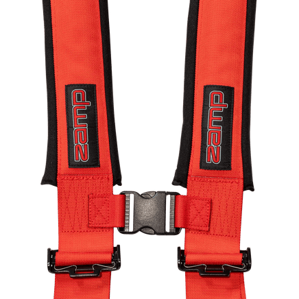 UTV Racing 4 - Point Seat Harness - Red Pull Down | ZAMP - Augusta Motorsports Racing Safety Supplies