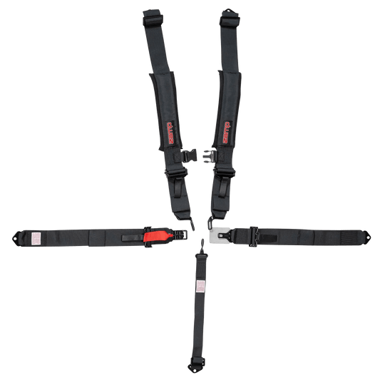 UTV Racing 5-Point Seat Harness - Black Pull Down | ZAMP