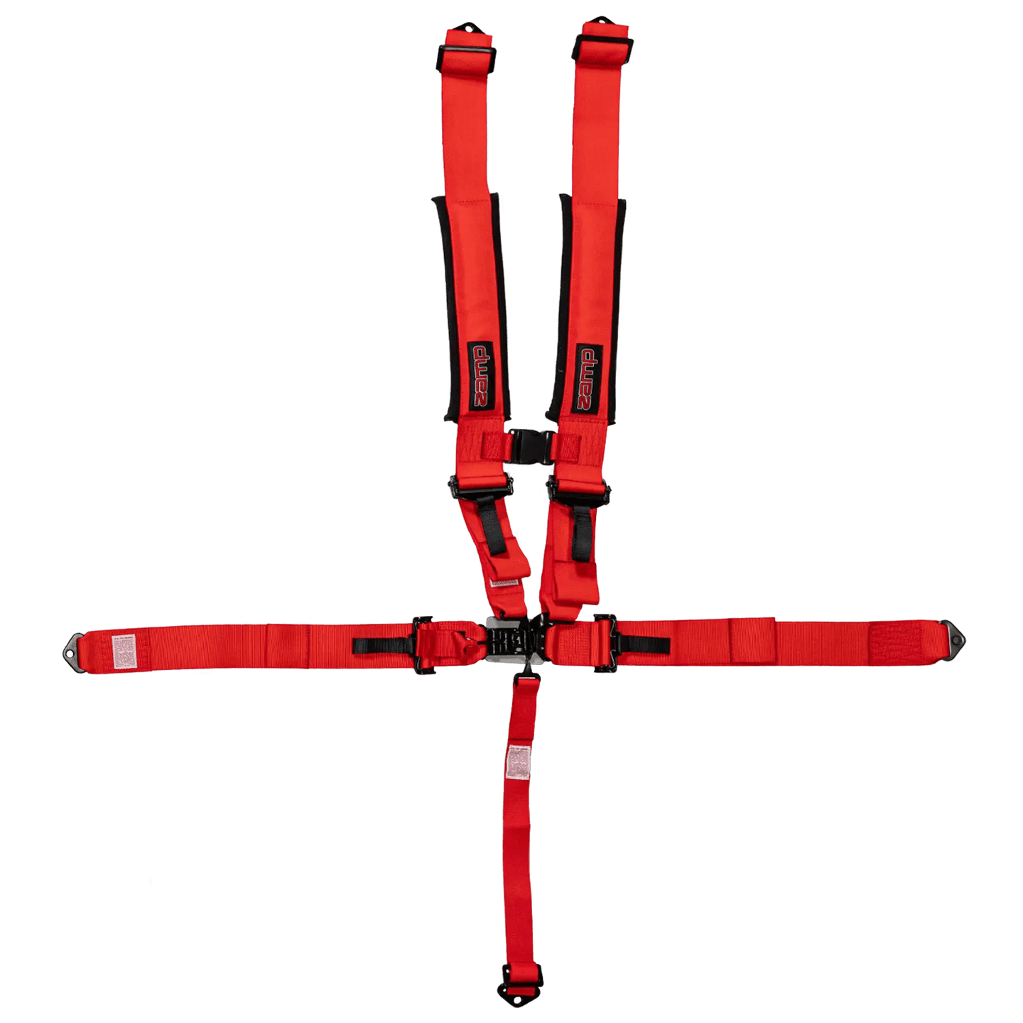 UTV Racing 5 - Point Seat Harness - Red Pull Down | ZAMP - Augusta Motorsports Racing Safety Supplies