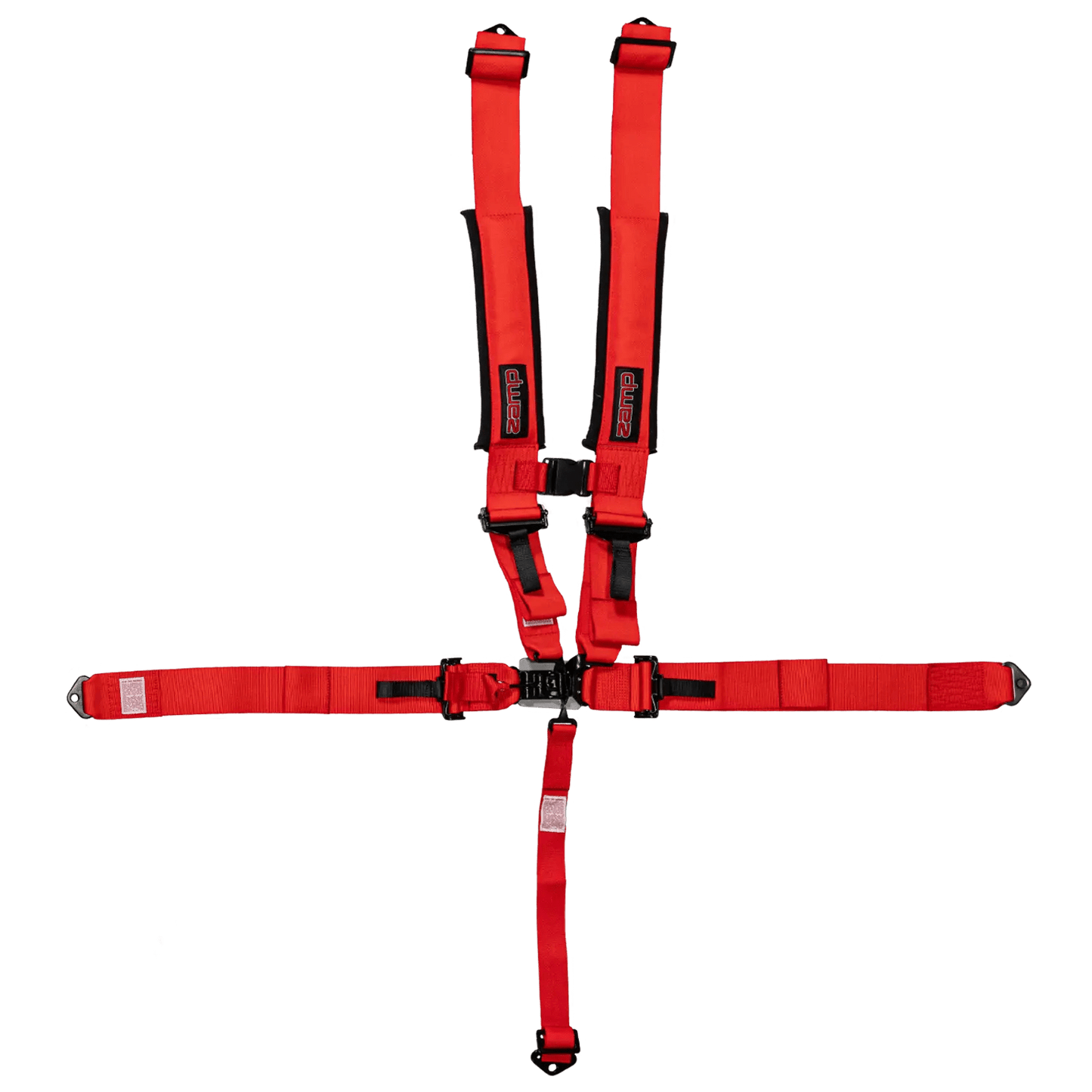 UTV Racing 5 - Point Seat Harness - Red Pull Down | ZAMP - Augusta Motorsports Racing Safety Supplies
