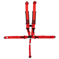 UTV Racing 5 - Point Seat Harness - Red Pull Down | ZAMP - Augusta Motorsports Racing Safety Supplies