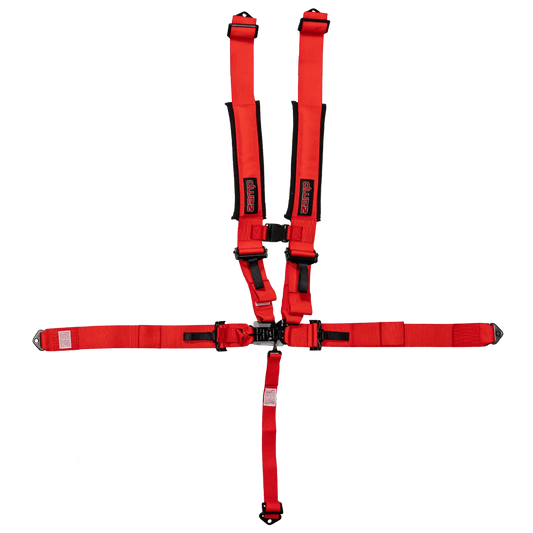 UTV Racing 5-Point Seat Harness - Red Pull Down | ZAMP