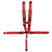 UTV Racing 5 - Point Seat Harness - Red Pull Down | ZAMP - Augusta Motorsports Racing Safety Supplies