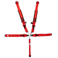 UTV Racing 5 - Point Seat Harness - Red Pull Down | ZAMP - Augusta Motorsports Racing Safety Supplies
