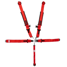 UTV Racing 5 - Point Seat Harness - Red Pull Down | ZAMP - Augusta Motorsports Racing Safety Supplies