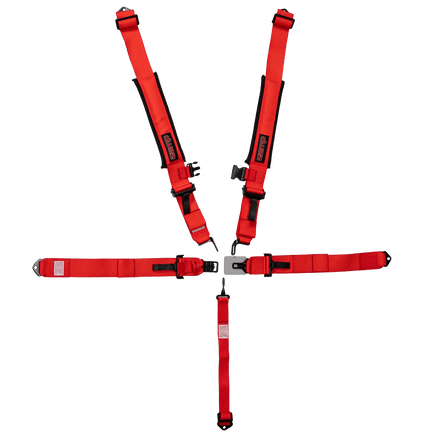 UTV Racing 5 - Point Seat Harness - Red Pull Down | ZAMP - Augusta Motorsports Racing Safety Supplies