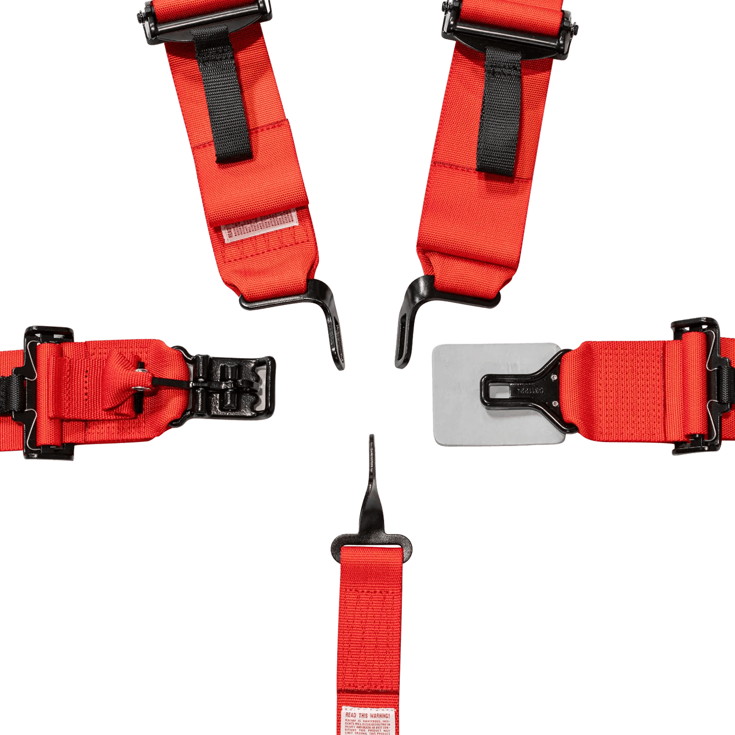 UTV Racing 5 - Point Seat Harness - Red Pull Down | ZAMP - Augusta Motorsports Racing Safety Supplies