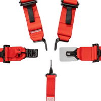UTV Racing 5 - Point Seat Harness - Red Pull Down | ZAMP - Augusta Motorsports Racing Safety Supplies