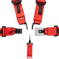 UTV Racing 5 - Point Seat Harness - Red Pull Down | ZAMP - Augusta Motorsports Racing Safety Supplies