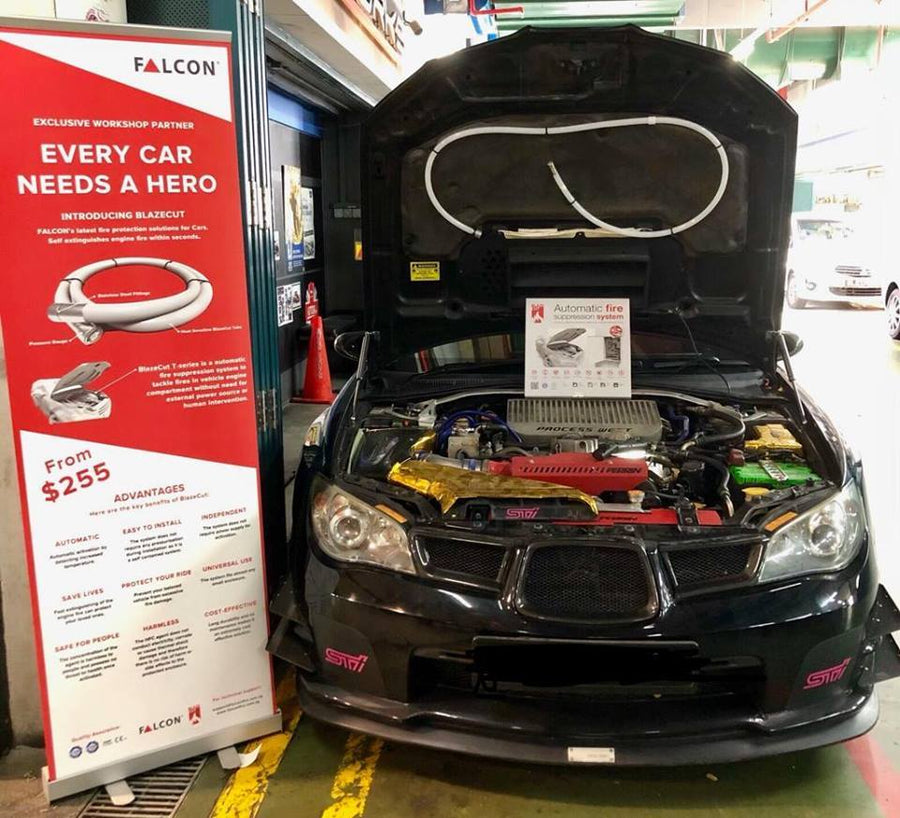 BlazeCut T300E Auto, RV, Boat Automatic Fire System 9' Tube Augusta