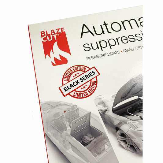 BlazeCut T300E Black Tubing | Automatic Fire System, 9' Tube - Augusta Motorsports Racing Fire Systems