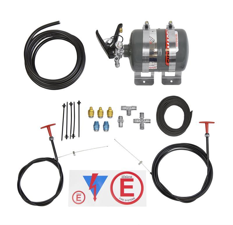 Lifeline Zero 360 5-Pound Mechanical Fire Suppression System with Aluminum Tubing Lifeline Zero 360 5-Pound Mechanical Fire Suppression System with Aluminum Tubing
